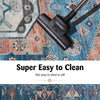 Close-up of the 5 x 7 inch non-shedding distressed vintage area rug, showcasing its vibrant pattern and low-pile design.