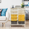 15-Drawer Storage Rolling Organizer Cart-Yellow - Gallery View 1 of 10