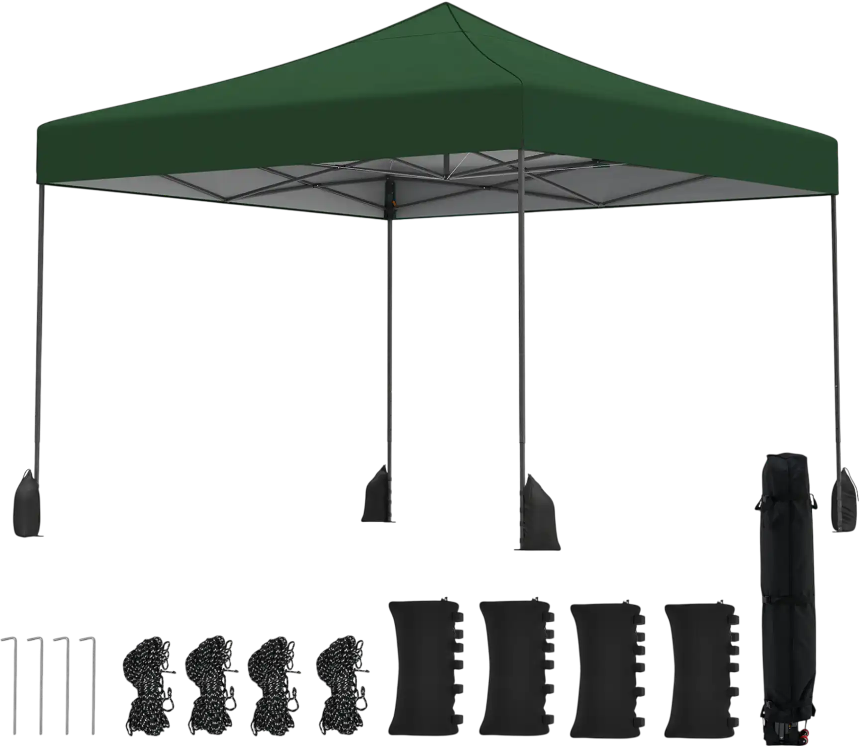 Costway 9.5' x 9.5' Pop-Up Canopy Tent Adjustable Heights 47322673 New
