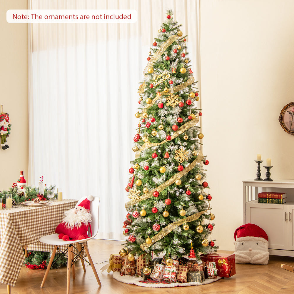 6/7.5/9 FT Artificial Christmas Tree with Warm-White LED Lights-L - Gallery View 1 of 10