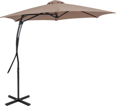 Costway 9' Cantilever Patio Umbrella w/ Cross Base Heavy Duty Frame 63190030 New