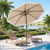 9 FT Patio Umbrella with Sun-Protective Canopy for Patio Garden Pool-Beige - Gallery View 1 of 11