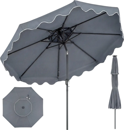 Costway 9' Patio Umbrella Push Button Tilt Crank 11647796 New