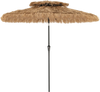 9 Feet Thatched Tiki Umbrella with 8 Ribs