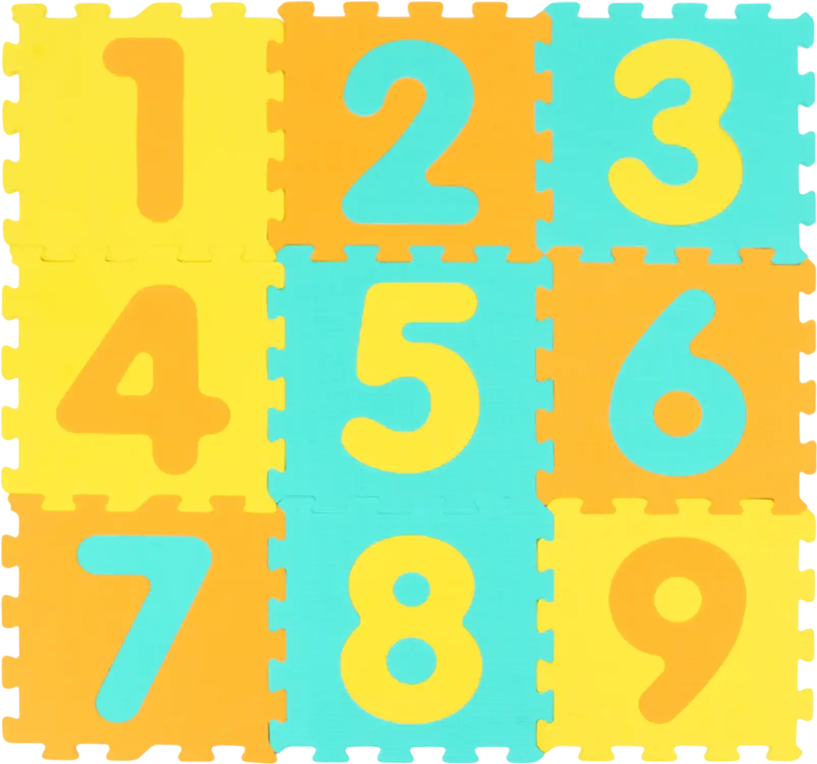 Costway 9 Pc Interlocking Foam Puzzle Floor Baby Play Mat w/ 3 Marker Discs 20288663 New