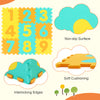 Colorful interlocking foam puzzle mat with numbers, non-slip surface, and soft cushioning for kids' play areas.