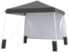 Gray 9 ft x 9 ft pop-up canopy tent with waterproof Oxford cloth, sidewall, and included carry bag for outdoor events.