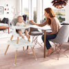 9-in-1 Convertible High Chair with Solid Wood Legs for Babies and Toddlers-White - Gallery View 1 of 9