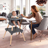 9-in-1 Convertible High Chair with Solid Wood Legs for Babies and Toddlers-Gray - Gallery View 1 of 10