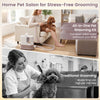 9-in-1 dog grooming vacuum kit with adjustable warm airflow and 3 suction modes for efficient home grooming and cleaning.