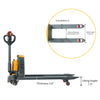 Apollolift A-1037 Pallet Jack Full Electric Lithium Power 3300 lbs. Capacity With 48" x 27" Forks New