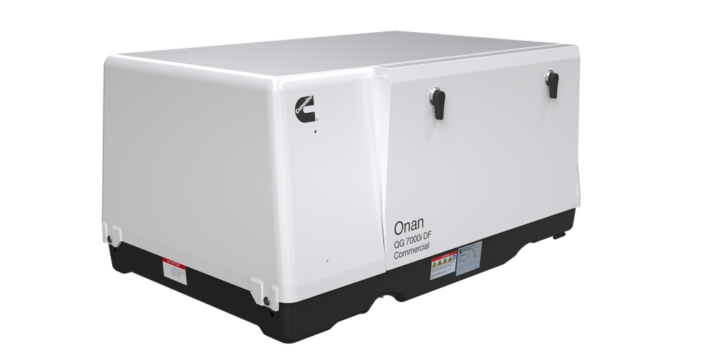 Cummins Onan QG 7000i DF 7.0kW Commercial Mobile Generator 7HGLCB-8315 EFI Dual Fuel Gas LP Single Phase 120/240V Air Cooled EVAP New