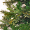 Vickerman Cashmere Artificial Christmas Tree Slim 7.5' x 46" Pre-Lit 600 Warm White LED Lights New