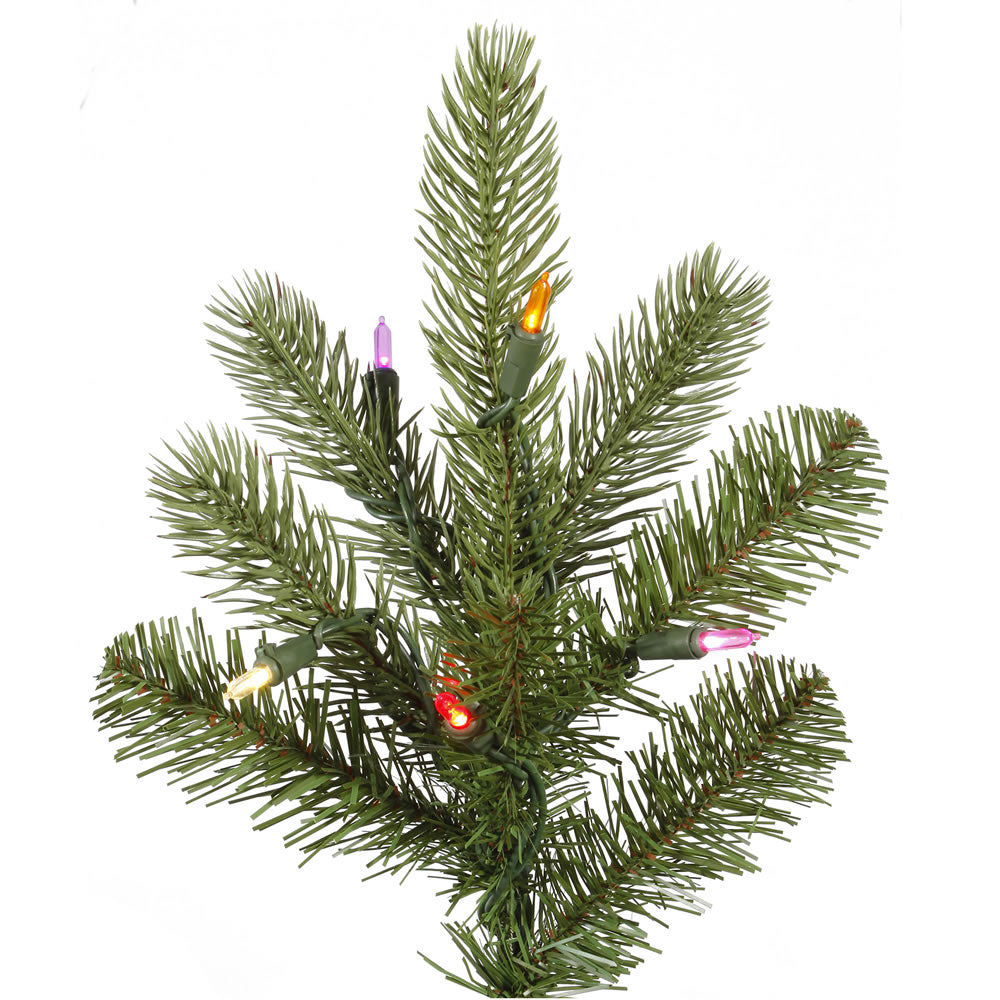 Vickerman King Spruce Artificial Christmas Tree 7.5' x 56" Multi-Colored LED Lights New