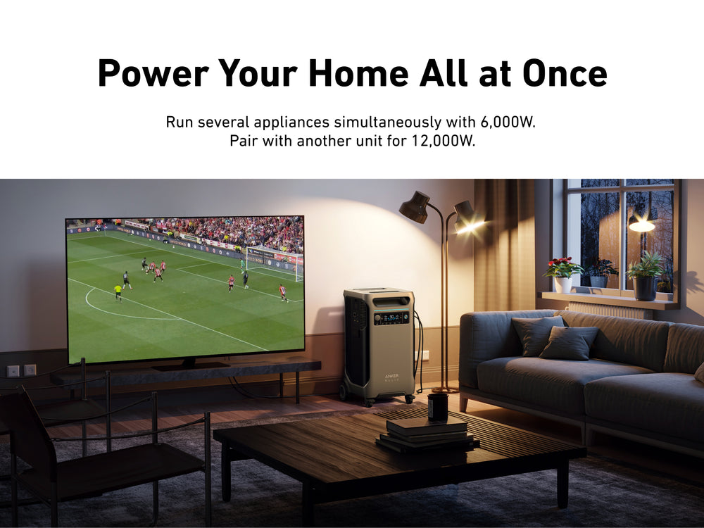 Anker SOLIX F3800 Power Station 3840Wh 6000W with 400W Solar Panel Manufacturer RFB