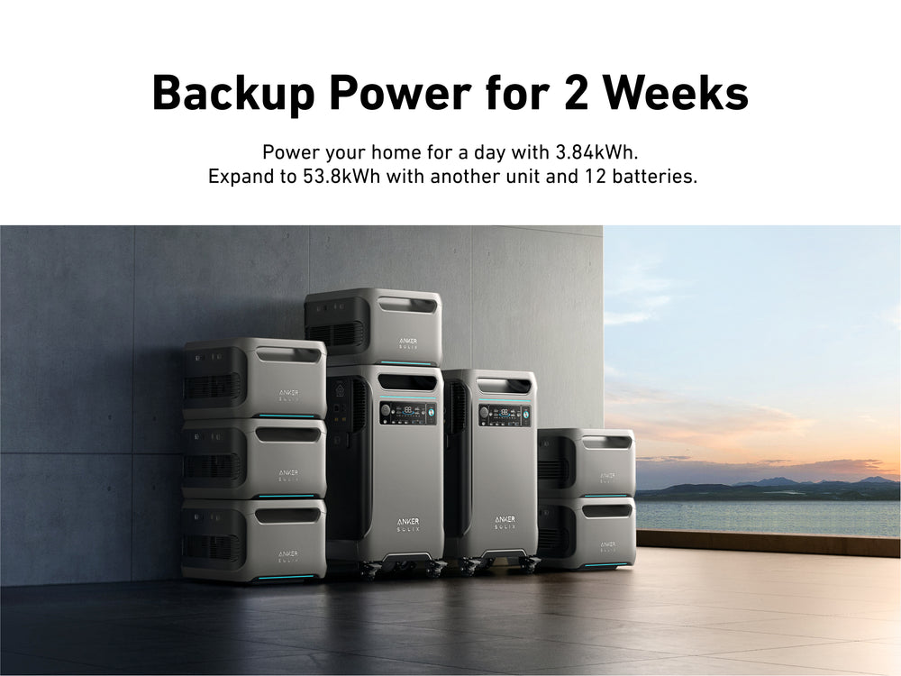 Anker SOLIX F3800 Power Station 3840Wh 6000W with 400W Solar Panel Manufacturer RFB