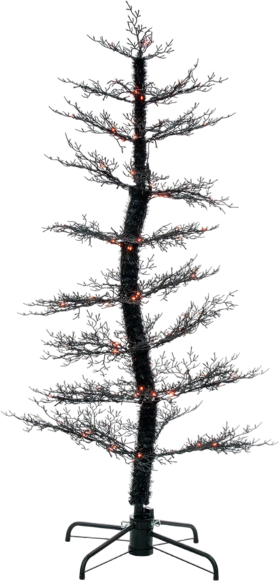 Vickerman Black Cedar Spooky Tree 6' x 32