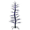 Vickerman Black Cedar Spooky Tree 6' x 32" Orange/Purple LED Lights New