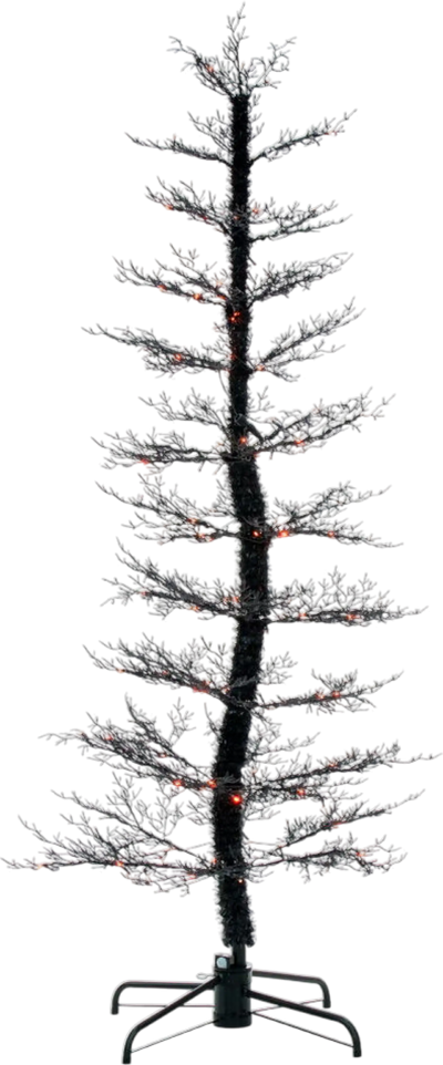 Vickerman Black Cedar Spooky Tree 7' x 38