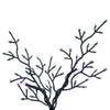 Vickerman Black Cedar Spooky Tree 7' x 38" Pre-lit Orange/Purple LED Lights New