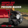 AiPower Gas Hot Water Pressure Washer 4000 PSI 4.0 GPM with Diesel Heater EPA Certified, A4000