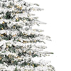 Vickerman Flocked Sierra Fir Artificial Christmas Tree 7.5' Pre-Lit Warm White LED Lights New