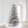 Vickerman Flocked Sierra Fir Artificial Christmas Tree 7.5' Pre-Lit Multi-Colored LED Lights New