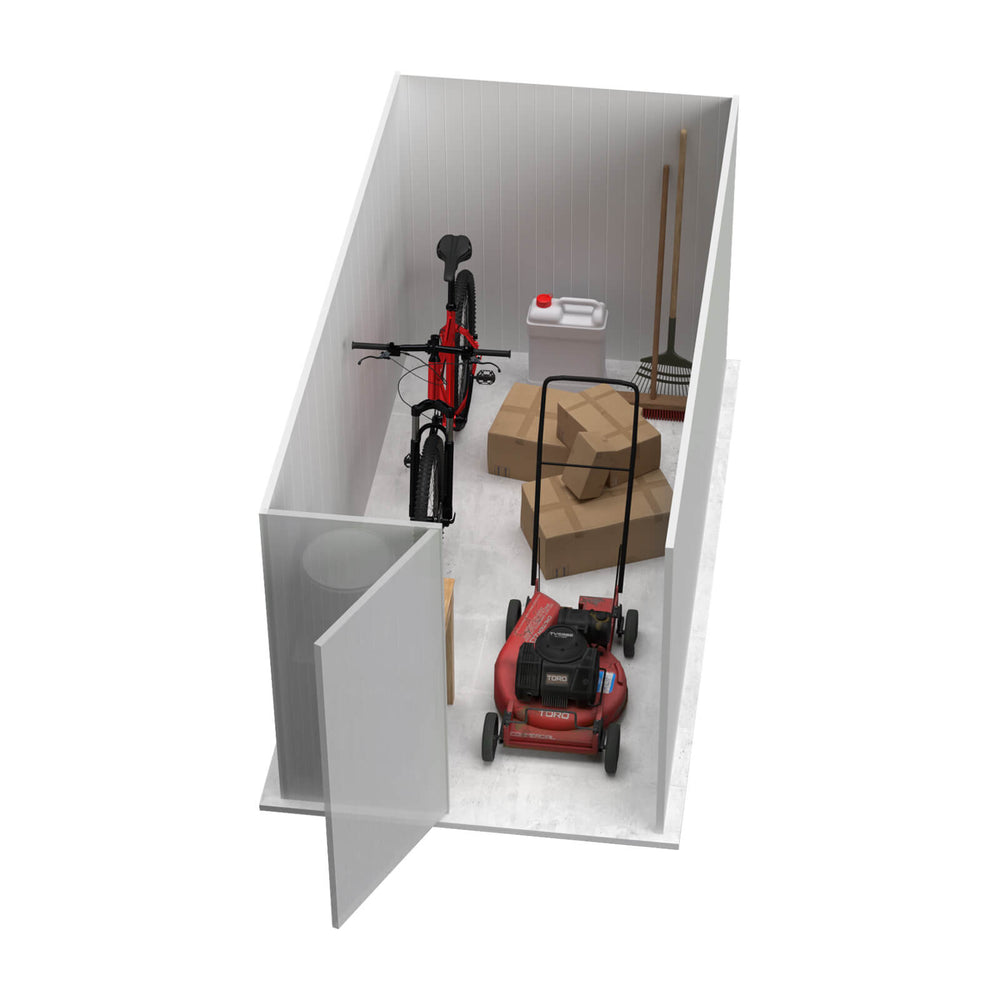 Absco Durango Metal Bike Shed 5' x 10' Galvanized Steel New