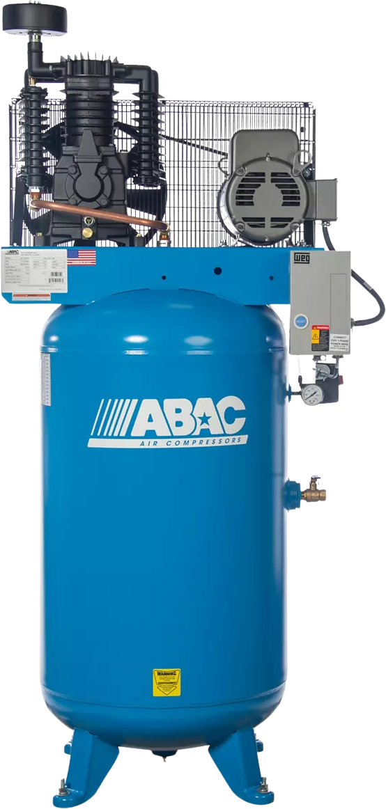 ABAC AB7-2180V Air Compressor 7.5HP 175PSI 80 Gallon Two-Stage Single Phase 230V New