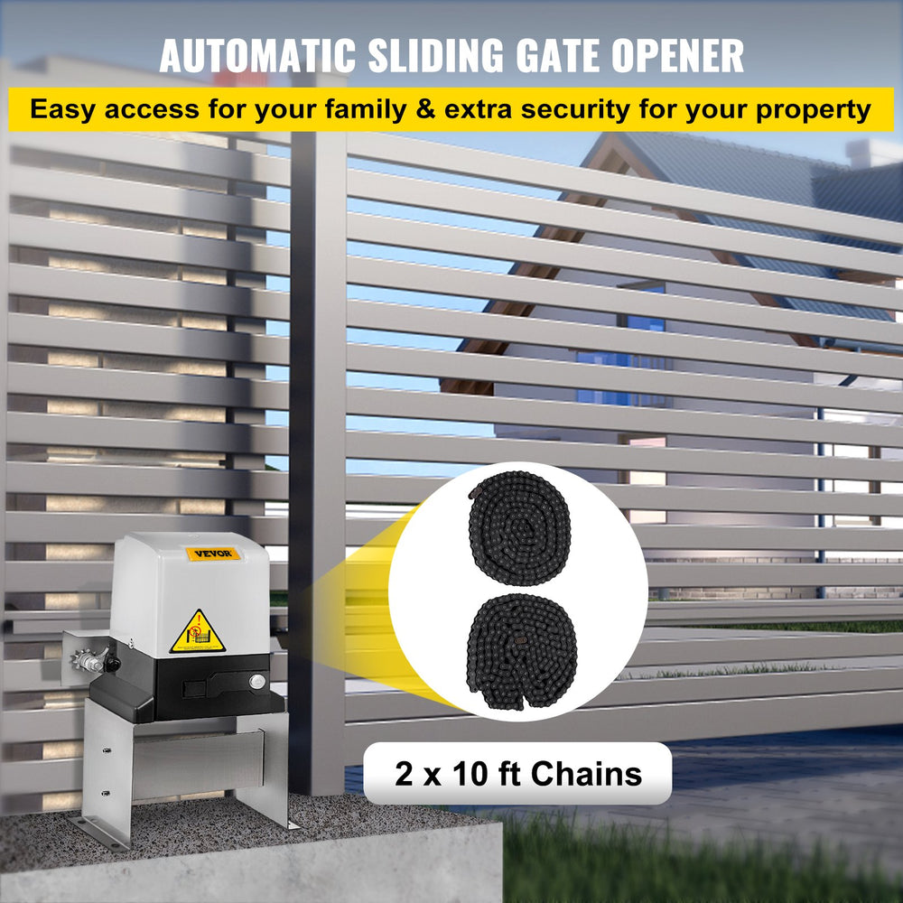 Vevor 3100 Lbs. Automatic Sliding Gate Opener 500W Driveway Operator New