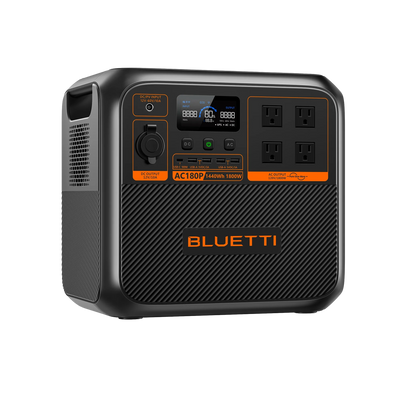 Bluetti AC180P 1440Wh/1800W Expandable Portable Power Station Solar Generator New