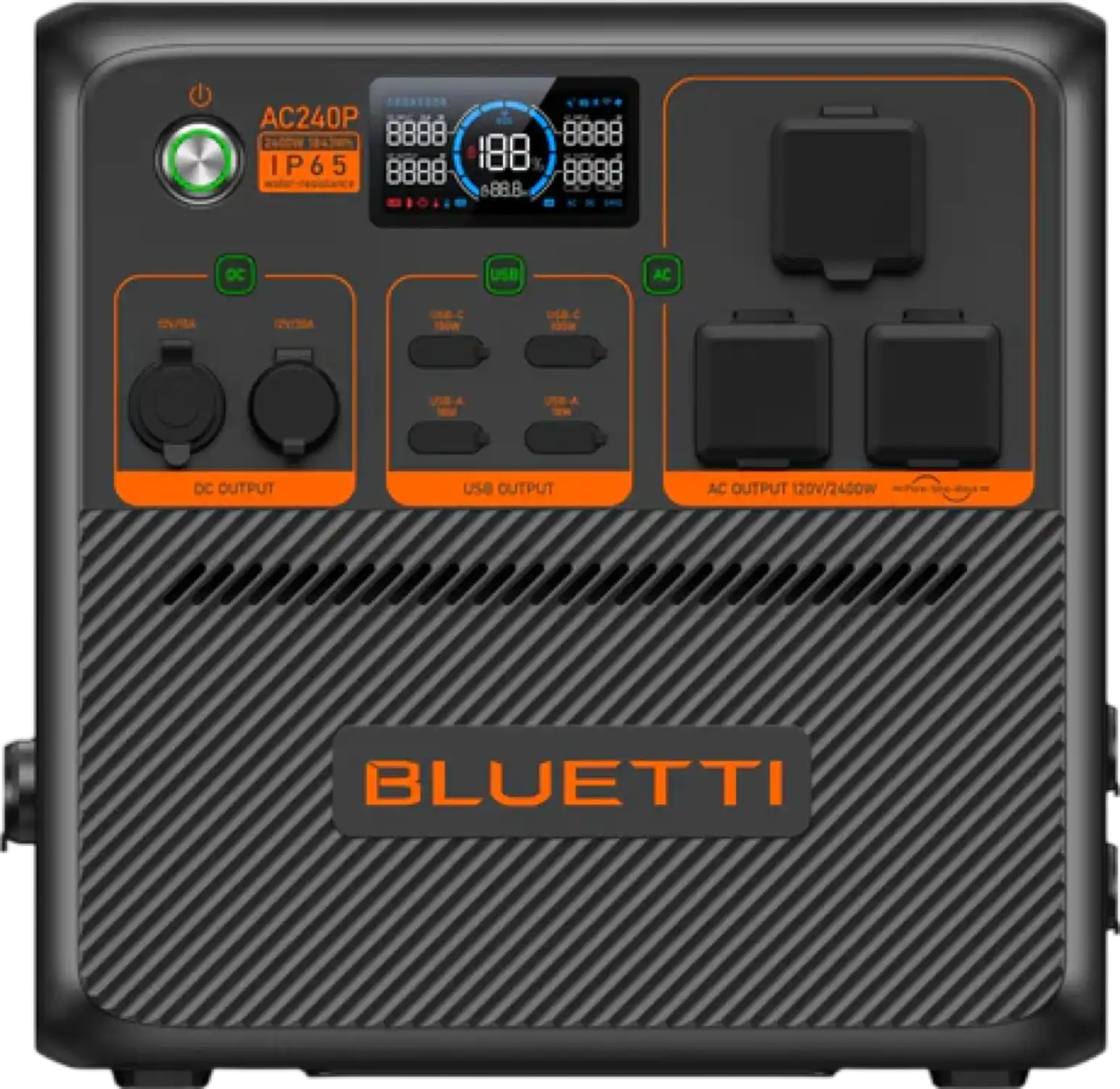 Bluetti AC240P 1843Wh/2400W Portable Power Station Solar Generator New