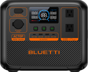 Bluetti AC70P 864Wh/1000W Portable Power Station Solar