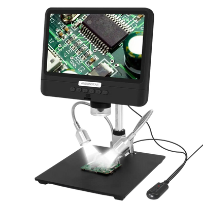 Andonstar AD208 8.5 Inch Display 1080P PCB Repair Soldering Digital Microscope and Coin Inspection Microscope New