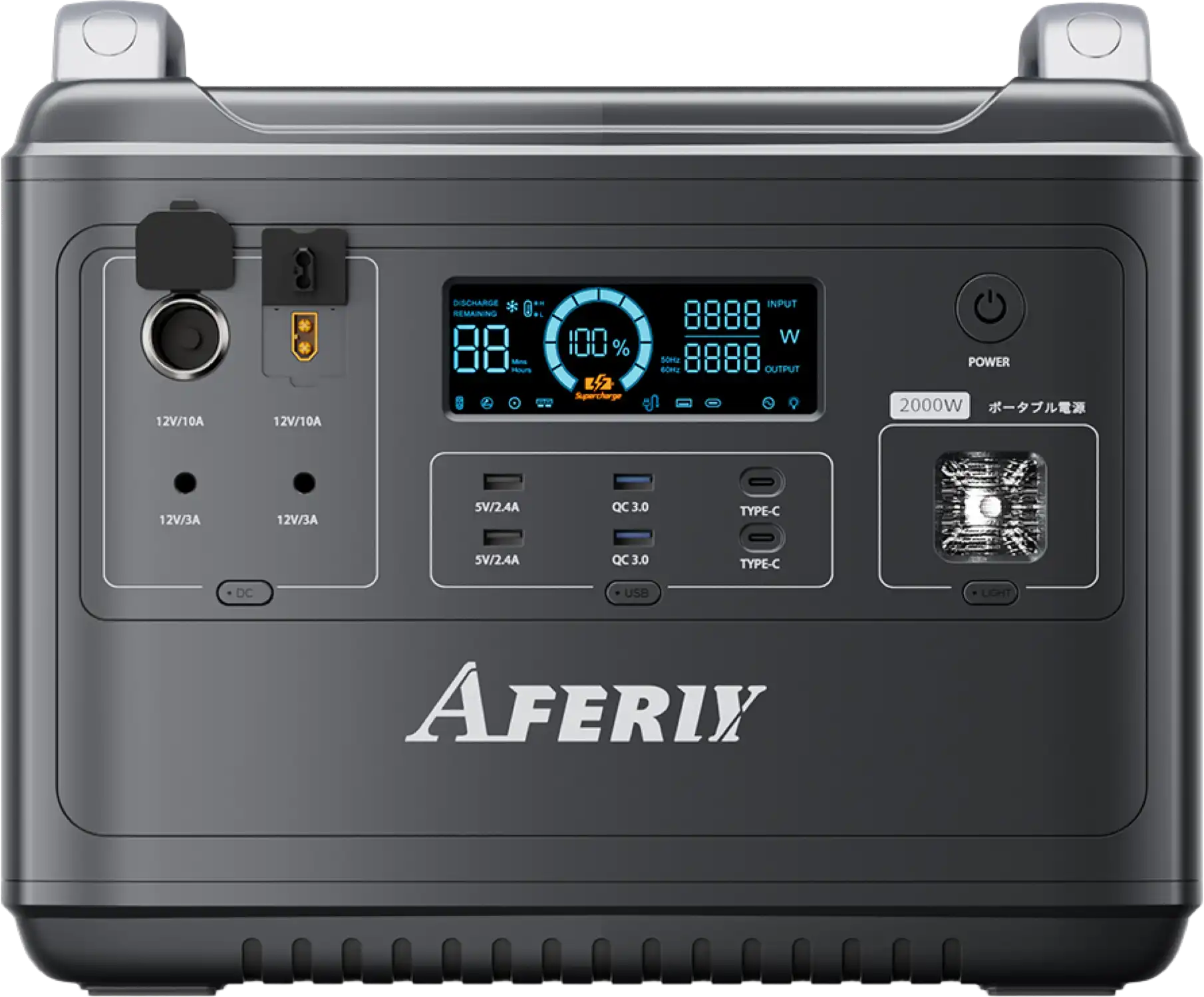 Aferiy AF-2000W Portable Power Station 2000W/4000W LiFePO4 Battery 1997Wh New