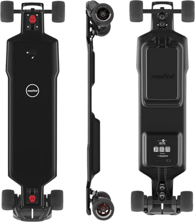 Maxfind FF Belt Electric Skateboard Longboard Dual 1500W Motors 48V 28 MPH 25 Mile Standard Range New