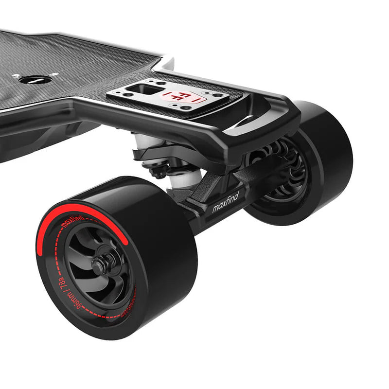 Maxfind FF Pro Electric Skateboard Longboard Dual 1000W Hub Motors 48V 28 MPH 27 Mile Range AF06 New