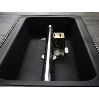 AZ Fire Pit Rectangular Bar Height Tile Top with Wind Screen Propane 50,000 BTU New