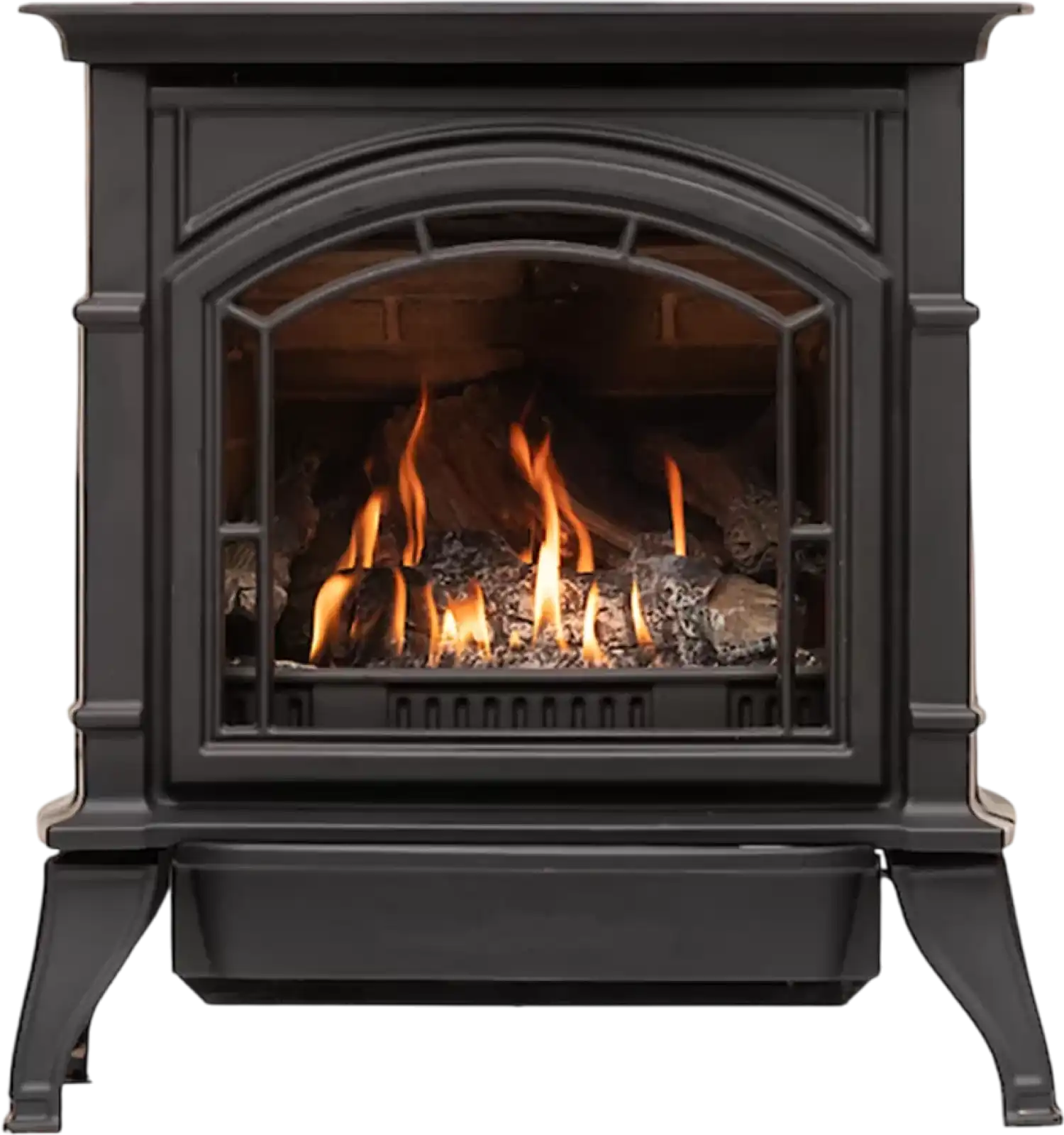 Ashley Hearth AG23 Gas Stove Cast Iron Dual Fuel Natural Gas Propane 23,500 BTU 1,000 sq. ft New