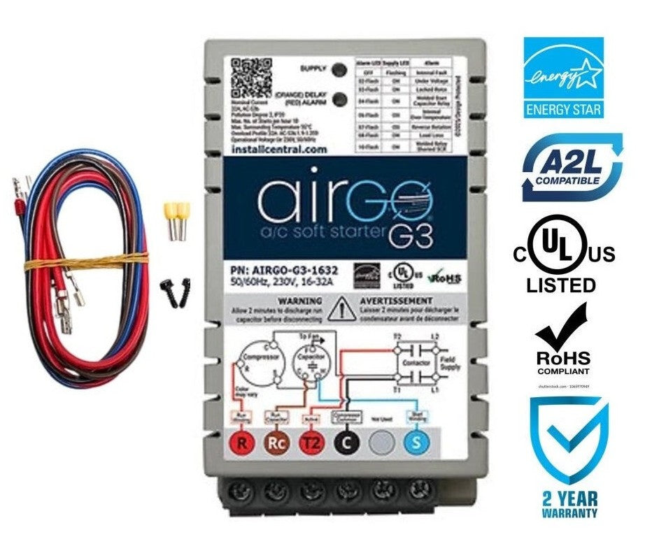 Airgo G3 Soft Starter 16-32A Universal 240V 1-Phase Compatibility New
