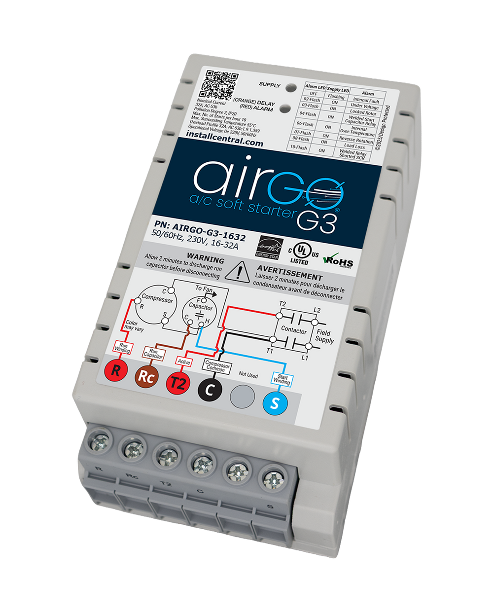 Airgo G3 Soft Starter 8-16A Universal 240V 1-Phase Compatibility New