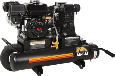Mi-T-M Air Compressor 8 Gallon Single-Stage Gas 196cc Honda GX200 AM1-PH65-08M New