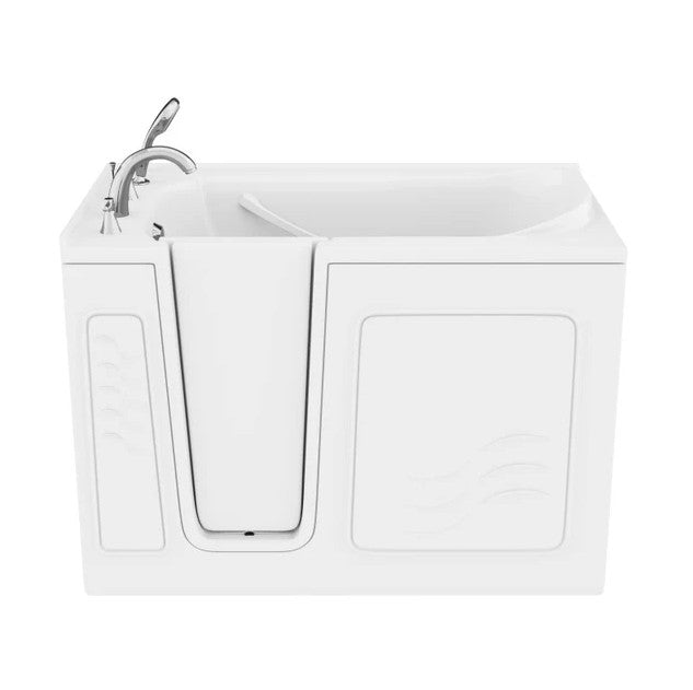 Anzzi AMZ3053LWS Bathtub 30" x 53" Left Drain Quick Fill Walk-In Soaking Tub White New