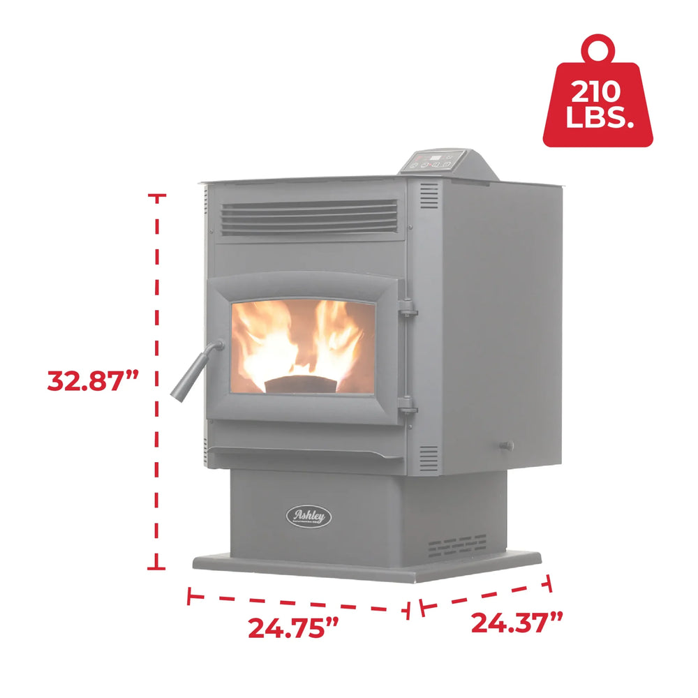Ashley Hearth AP5617-W Pellet Stove 2,200 sq. ft. 90 lb Hopper with WiFi Connect New