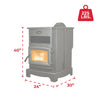 Ashley Hearth AP5622-W Pellet Stove 3,000 sq. ft. 170 lb Hopper with WiFi Connect New