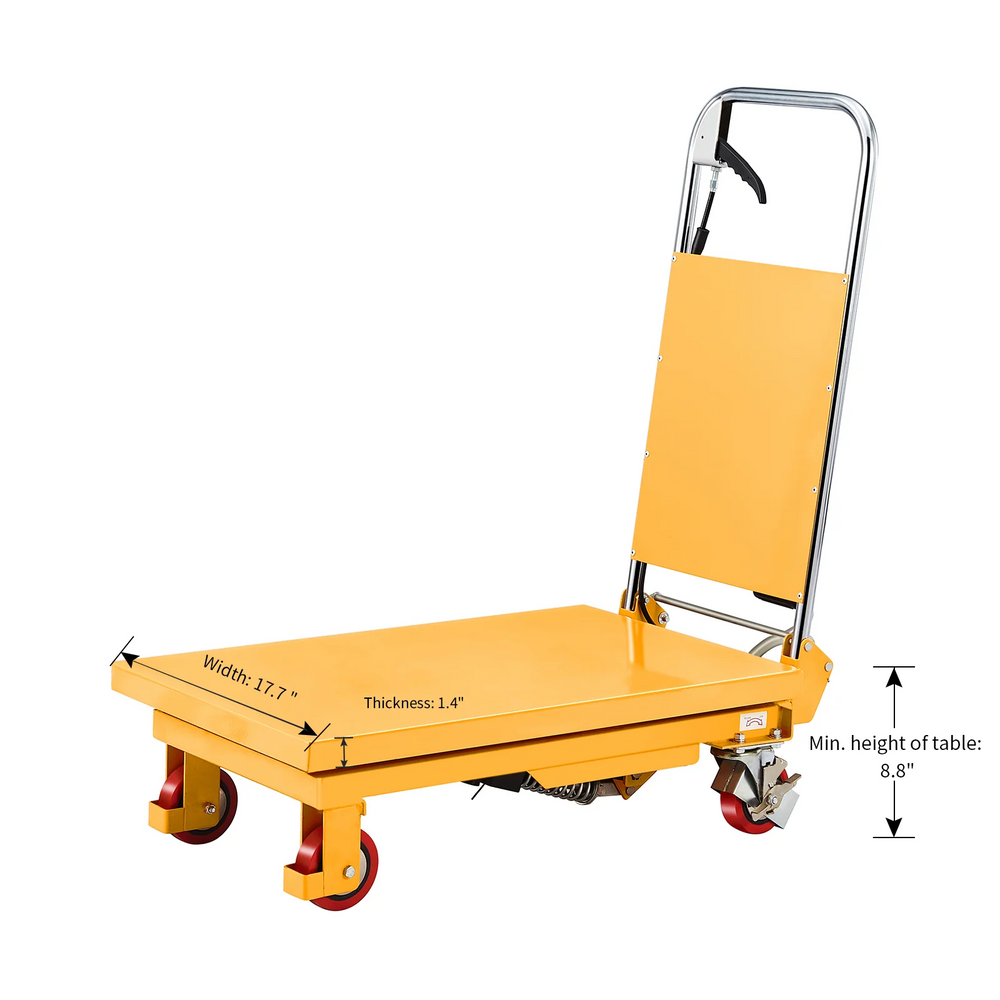 Apollolift A-2016 Single Scissor Lift Table 330 lbs. Capacity 29" Lifting Height SP150 New