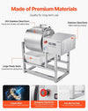 Vevor Commercial Vacuum Meat Tumbler Marinator 10.6 Gal with Bidirectional Rotation New