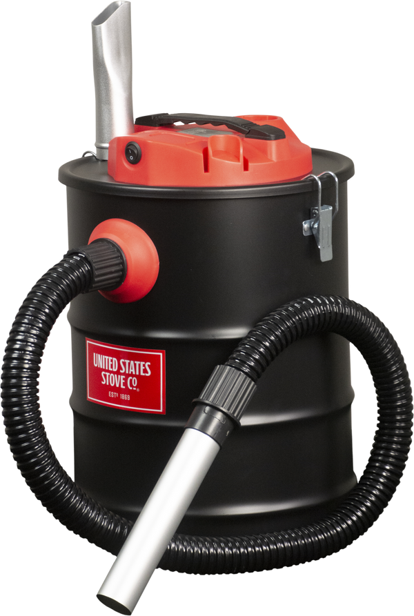 US Stove AV15E Ash Vacuum 6.5 Gallon Capacity 2.5 HP Black Metal New