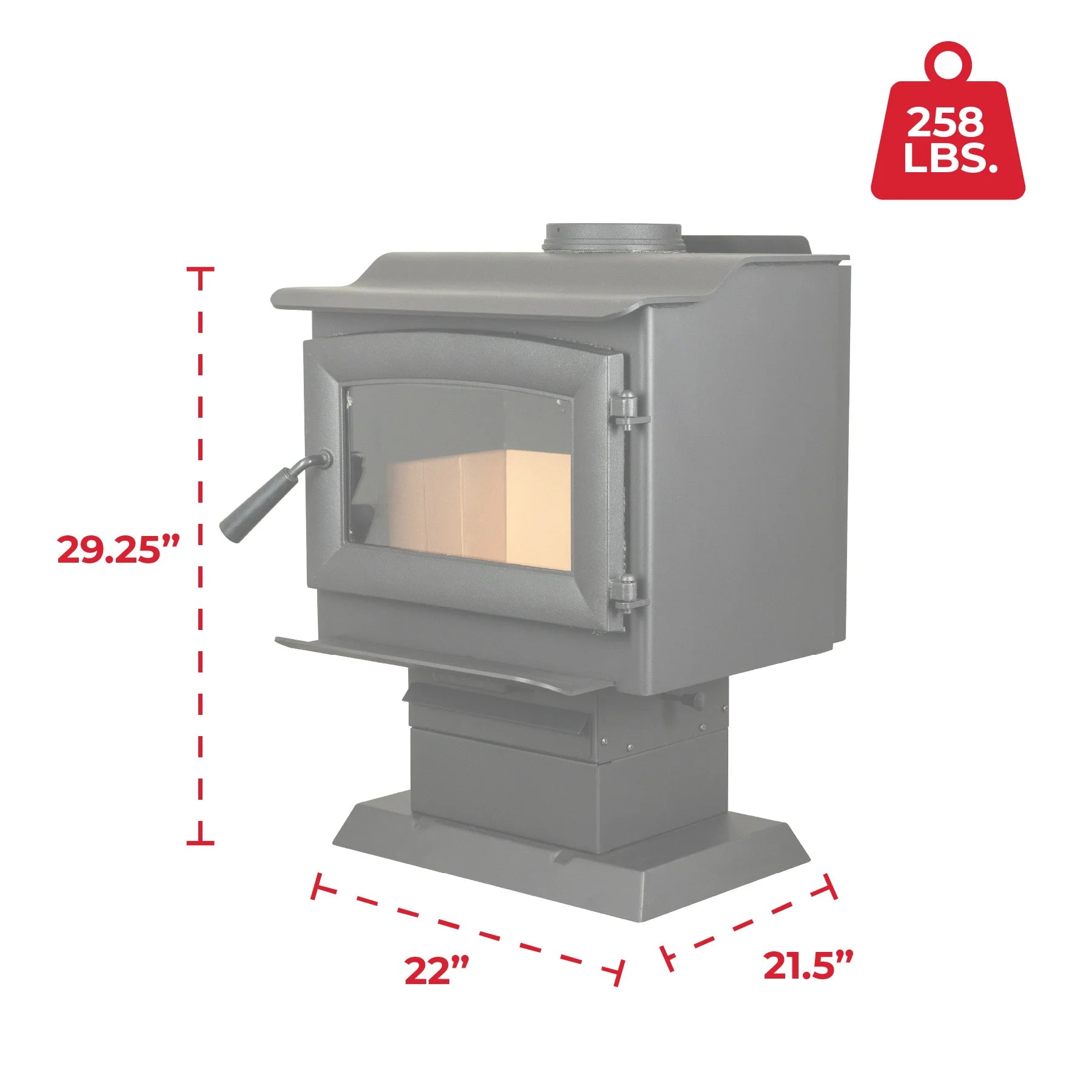 Ashley Hearth AW1120E-P Wood Stove - Thumbnail 2