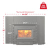 Ashley Hearth AW1820E EPA Certified 1,200 sq. ft. Wood Stove Insert with Blower New